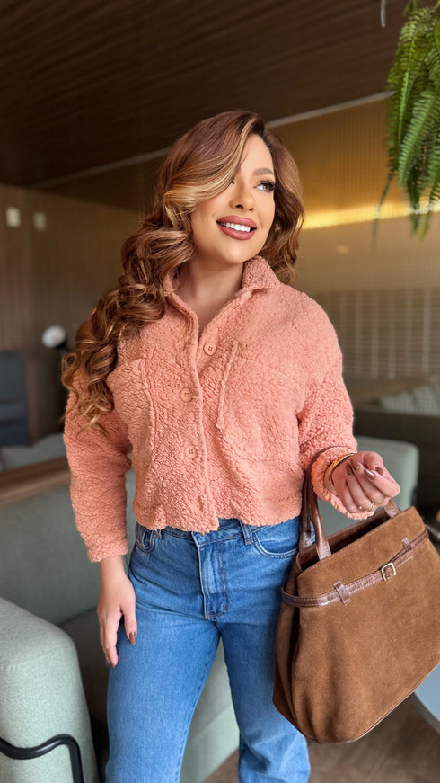 Casaco de pelúcia Algodão doce