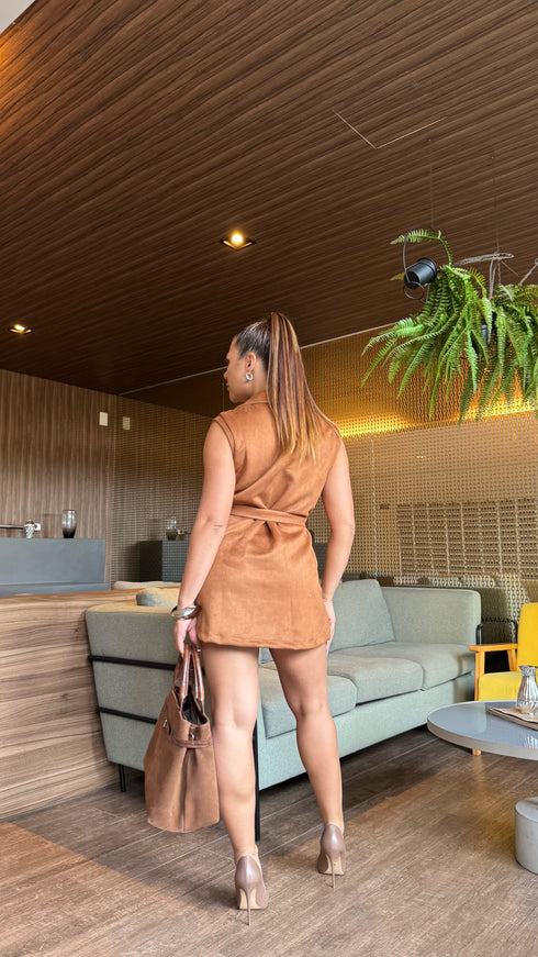 Vestido suede Bia