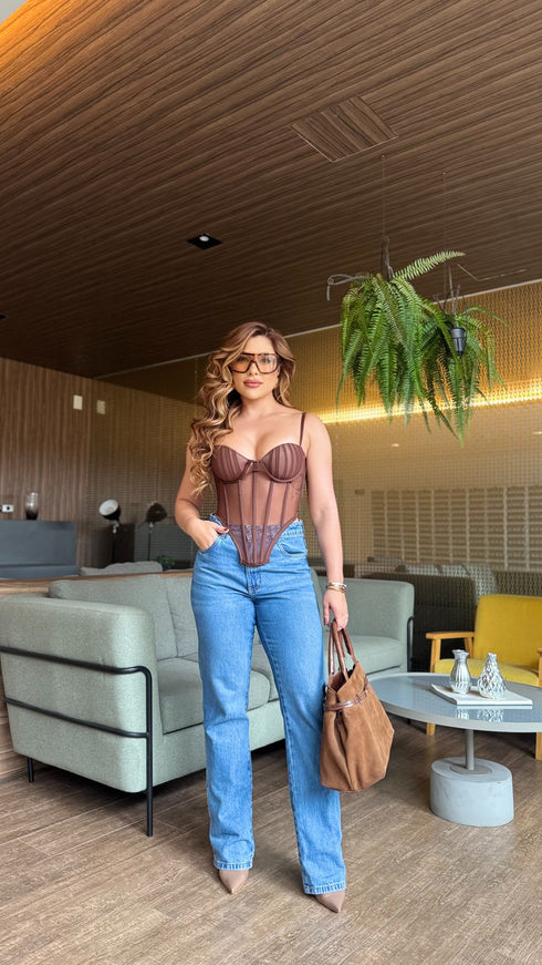 Top Corset Animal Print