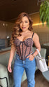 Top Corset Animal Print