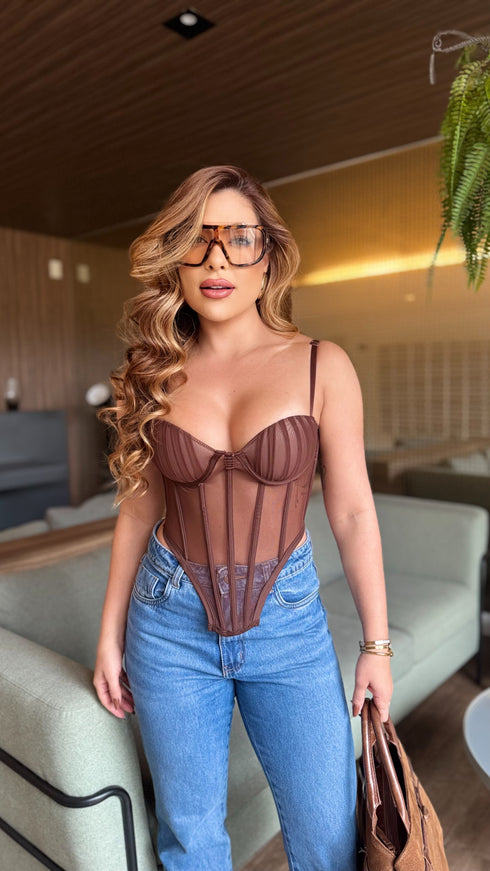 Top Corset Animal Print